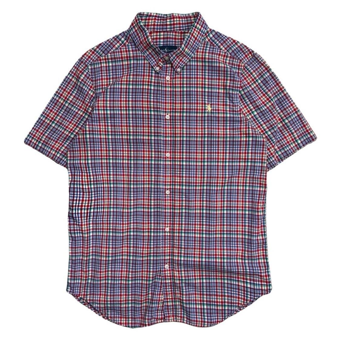 RALPH LAUREN 체크 반팔 셔츠 XL 상품이미지1