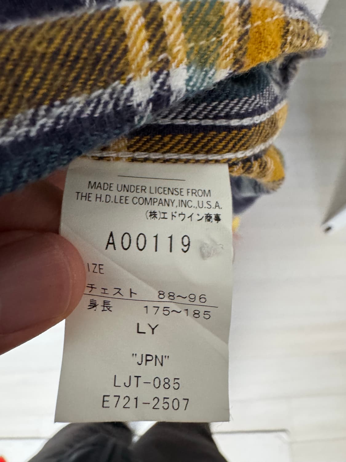 90s lee 플란넬 셔츠 상품이미지3