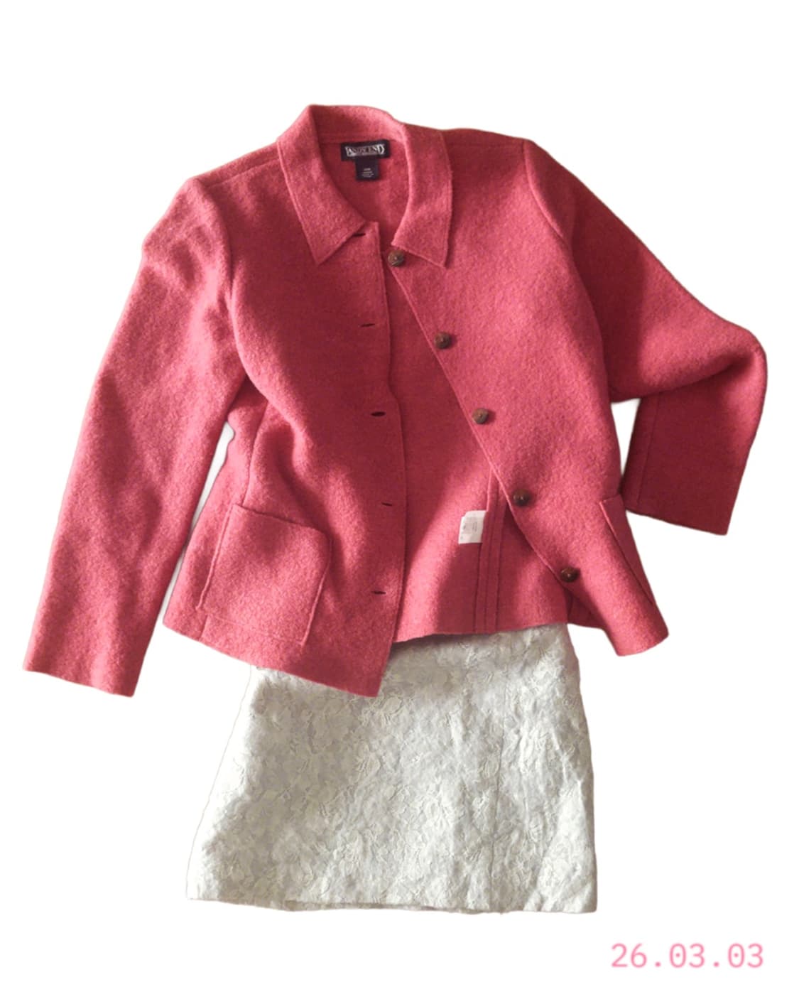 Pink Wool Jacket 핑크 울 자켓 상품이미지3