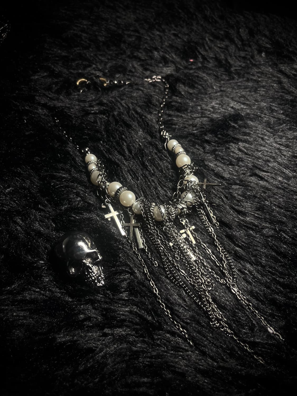 A pearl rayering necklace 상품이미지1