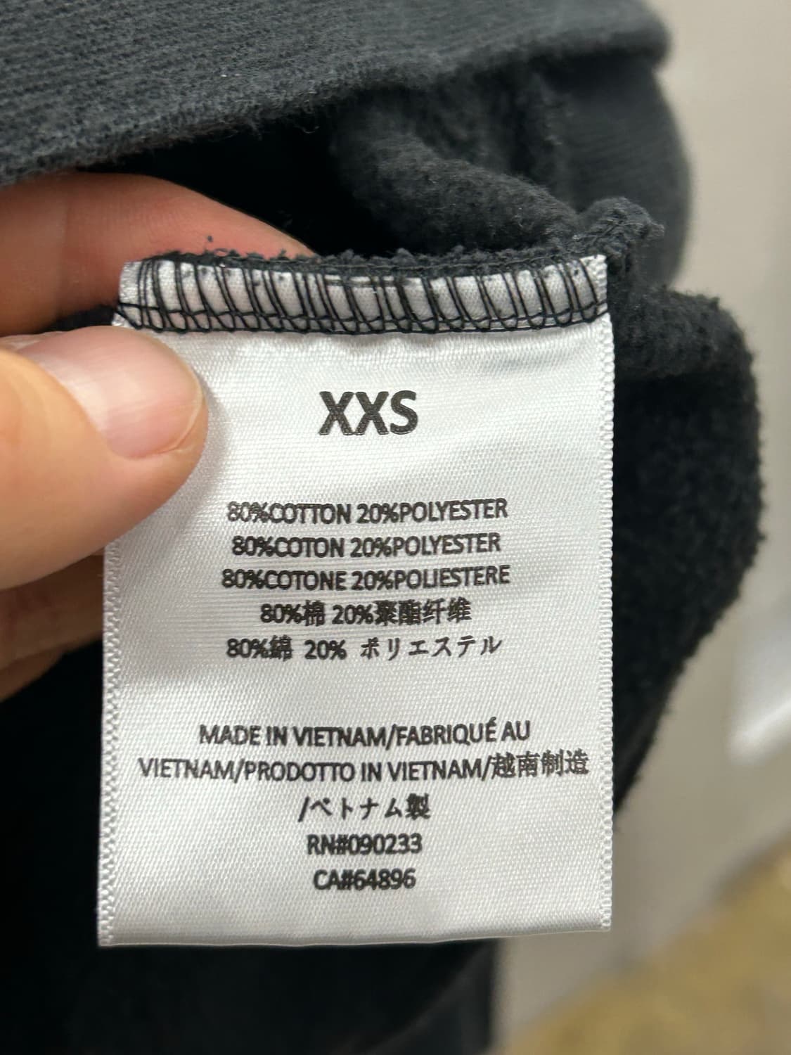 에센셜 피오갓 블랙 기모 맨투맨 상품이미지4