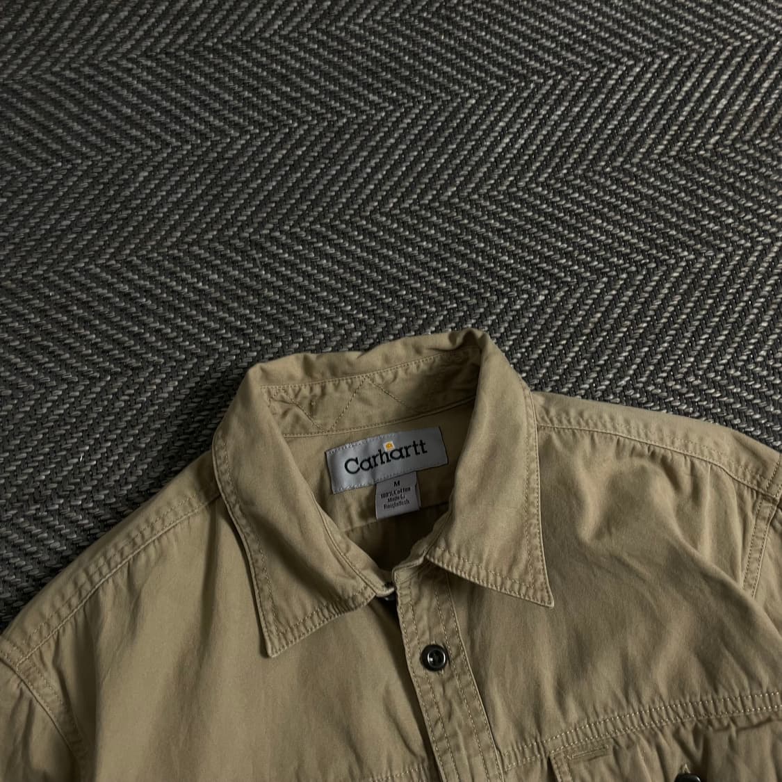칼하트 포켓 패치 로고 박시핏 워크 셔츠y 3777 상품이미지6
