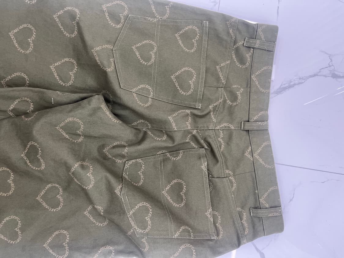 빈티지 하트 핀턱 와이드 팬츠(L) 상품이미지4