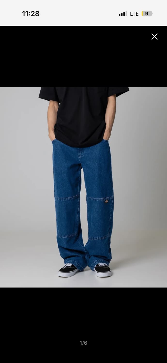 디키즈 더블니 85283 데님 팬츠 빈티지블루 상품이미지1