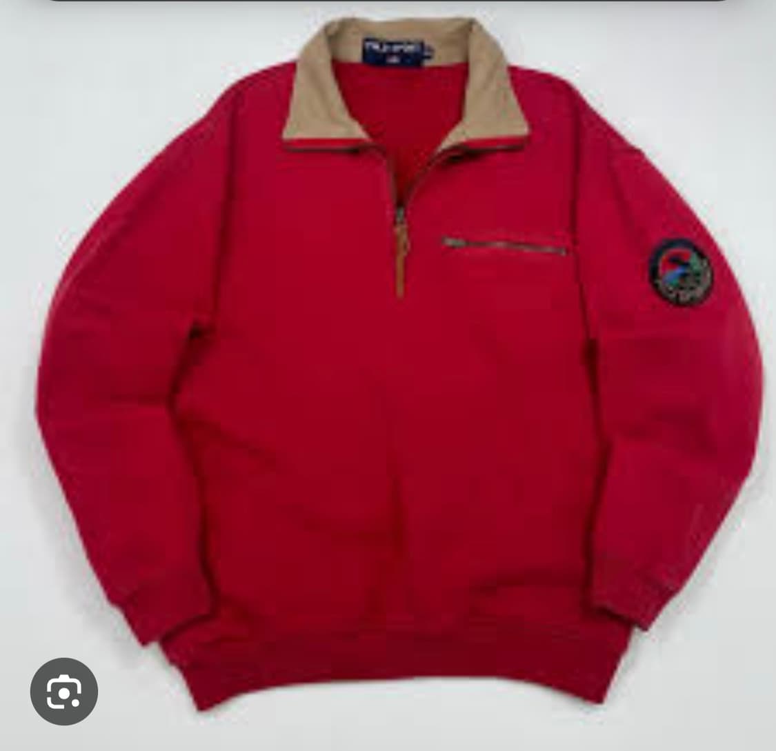 폴로 스포츠 아웃도어 마운틴패치 반집업 상품이미지1