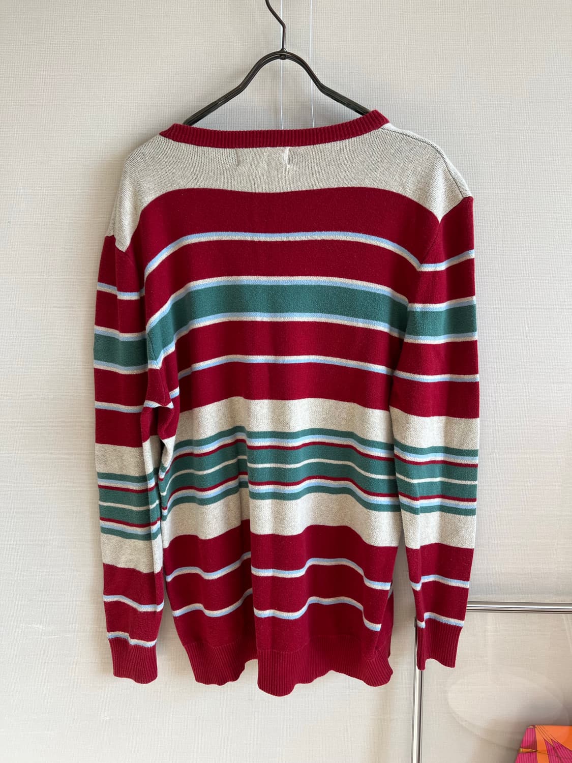 Polo나바호 패턴의 100%면 빈티지 스웨터 레드 L 상품이미지6