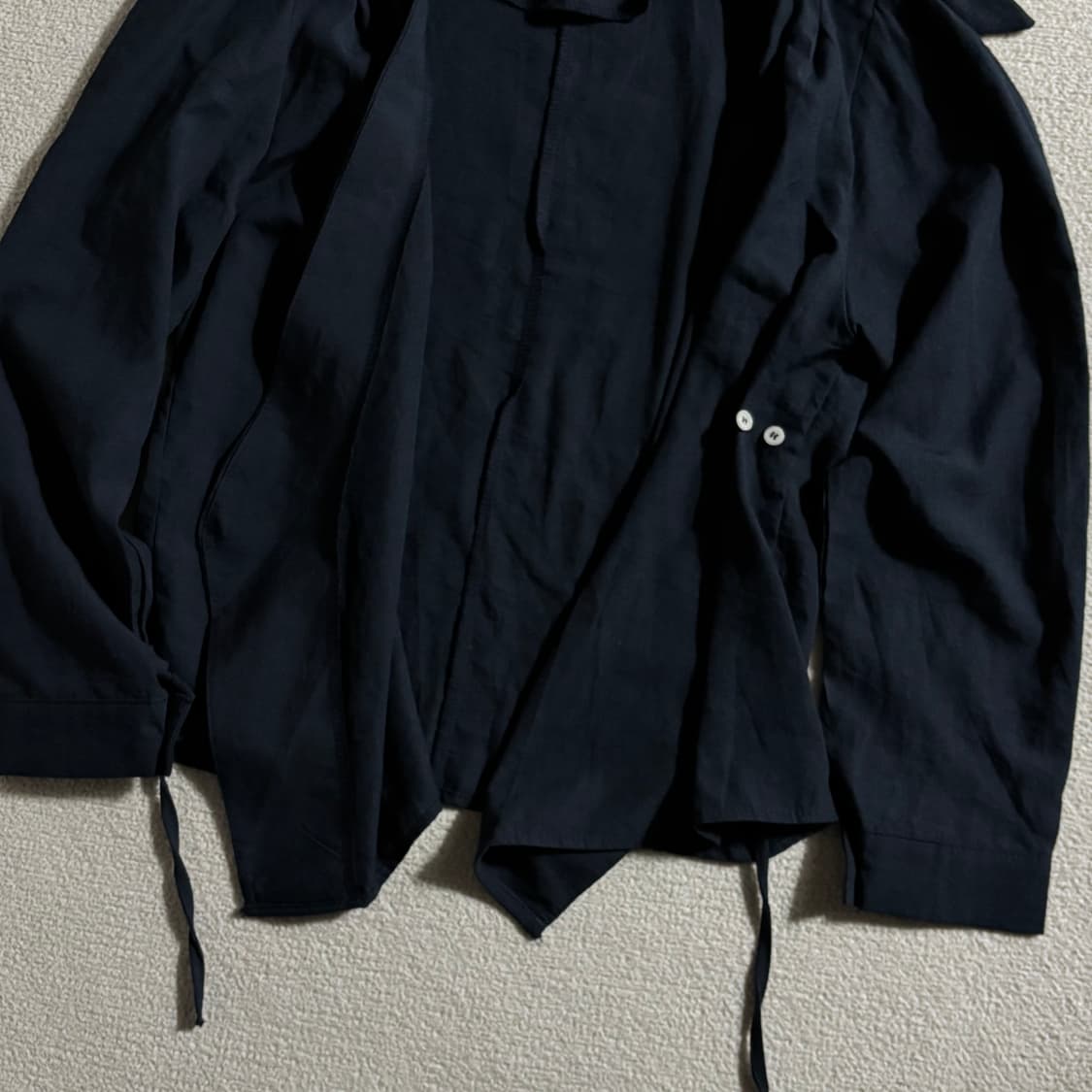 보세 네이비 타이랩 블라우스 셔츠 상품이미지5