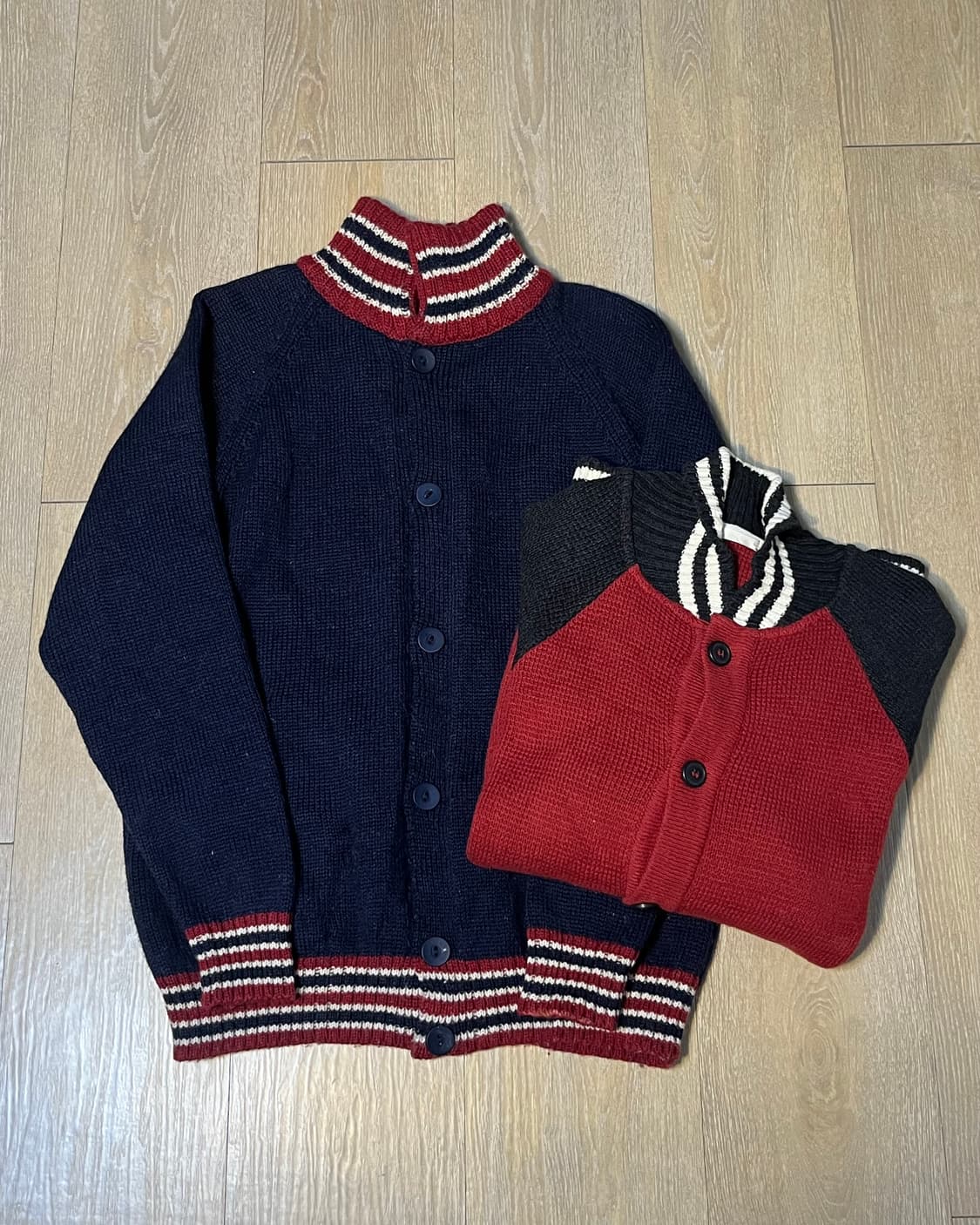 네이비 니트 가디건 상품이미지3