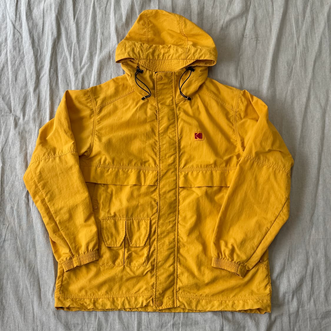 코닥 나일론 노란색 바람막이 M  상품이미지1