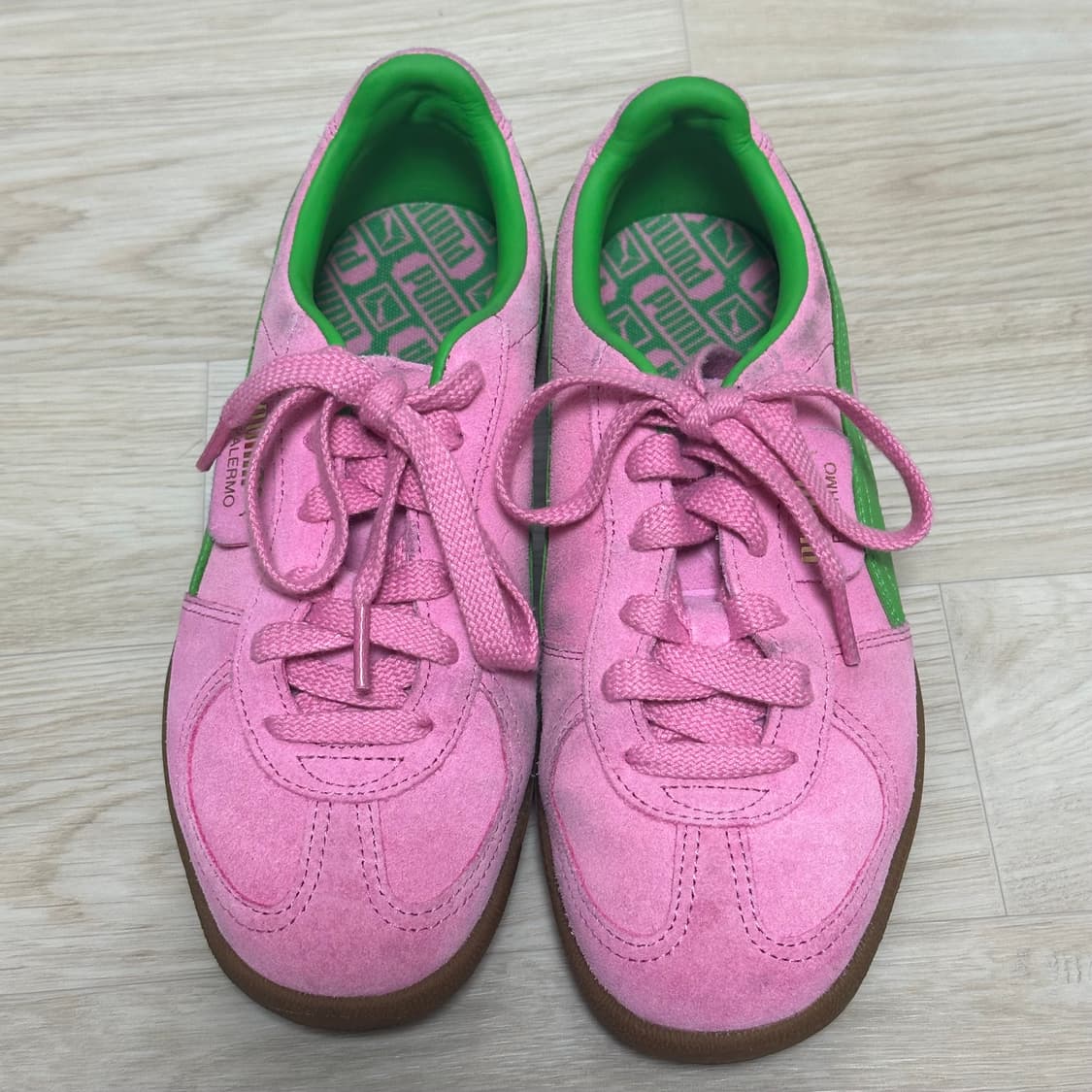 푸마 팔레르모 스페셜 핑크 그린 245 상품이미지1