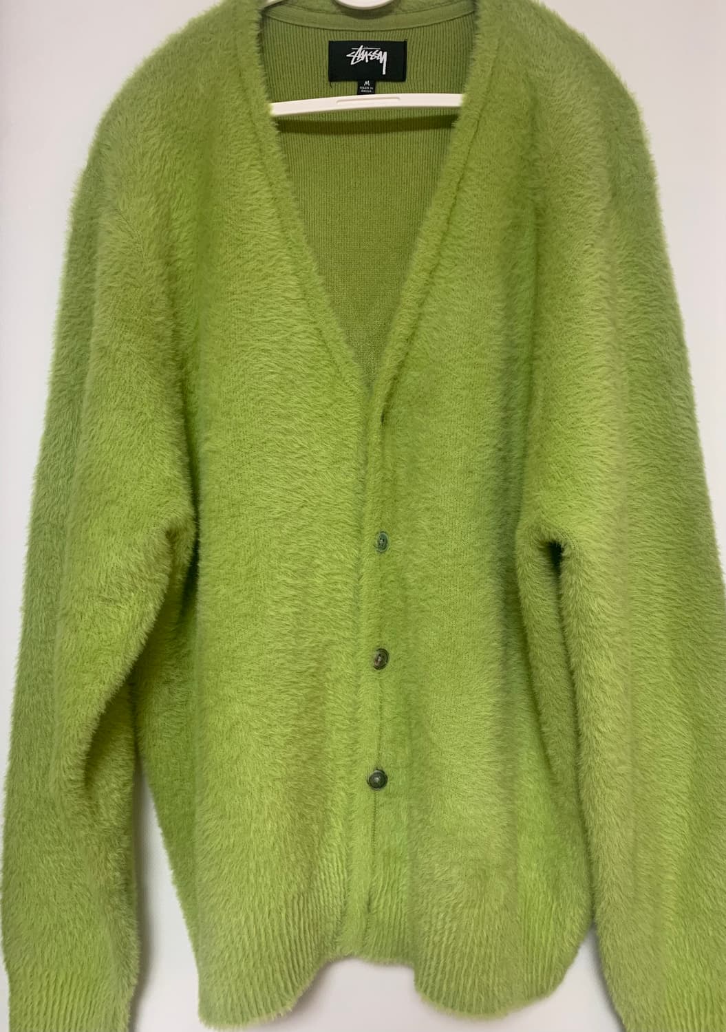 스투시 쉐기 가디건 라임 상품이미지4