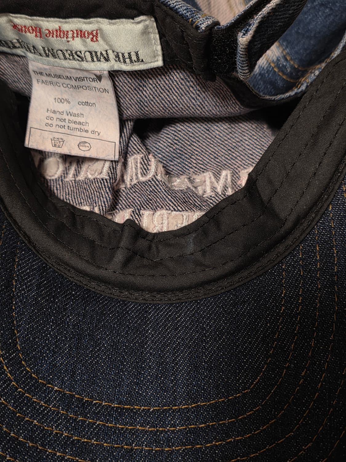 더뮤지엄비지터 washed denim ballcap 상품이미지4