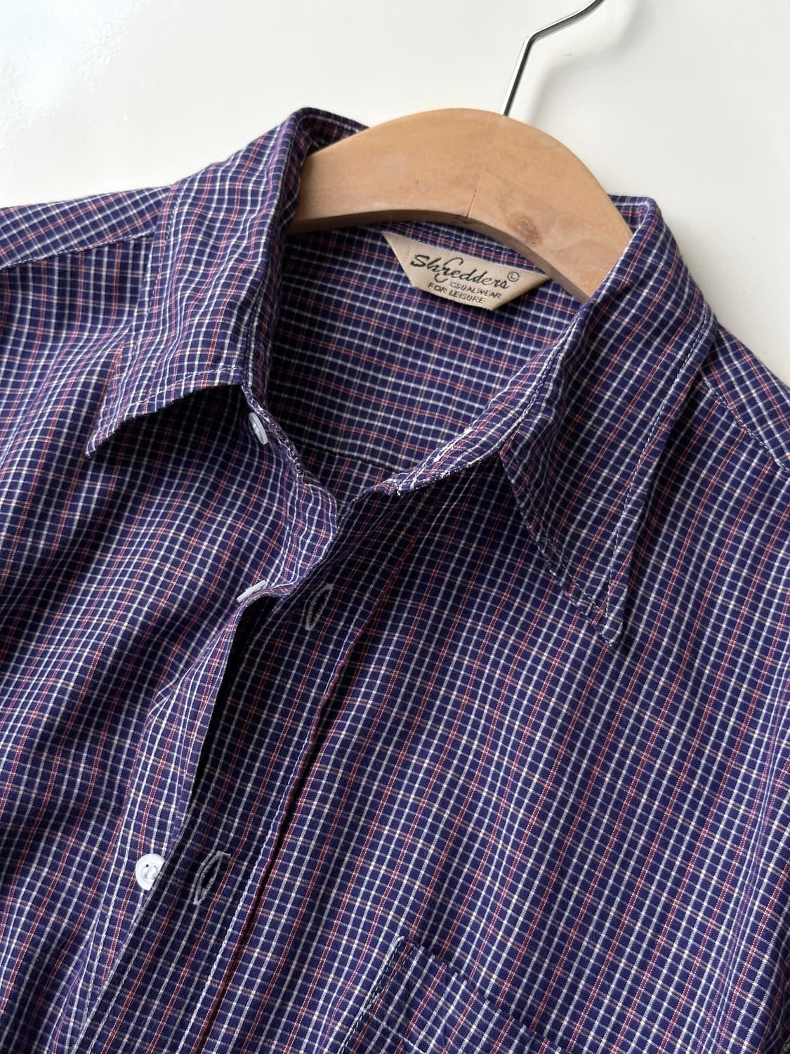 High count cotton check L/S shirt 상품이미지2