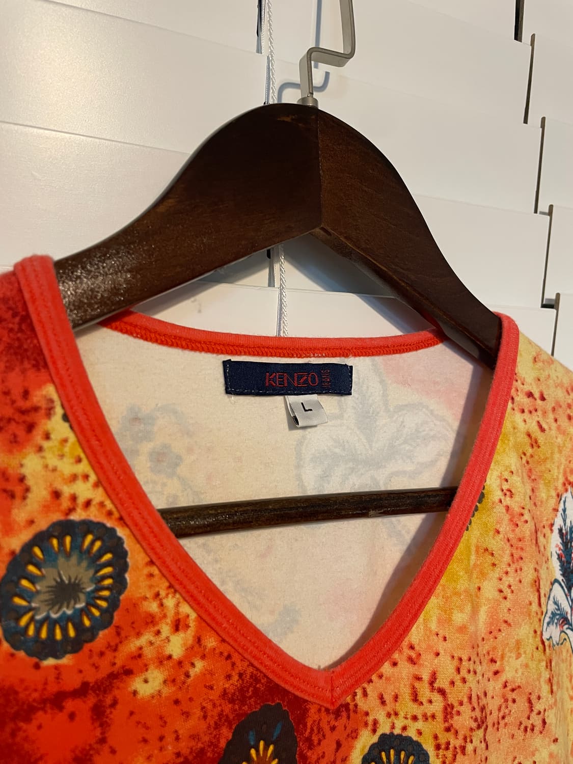 겐조 화공버드 브이넥 탑 상품이미지7