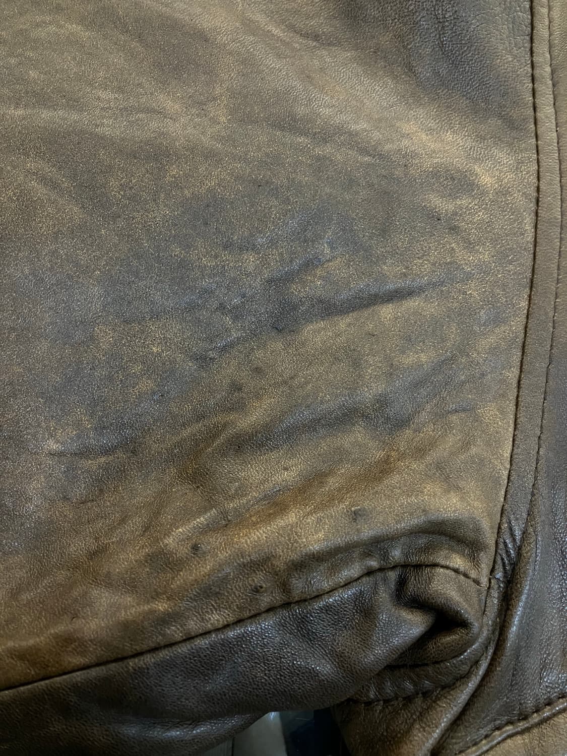 Urban Express 브라운 G-1 양가죽 봄버 자켓 L 상품이미지4