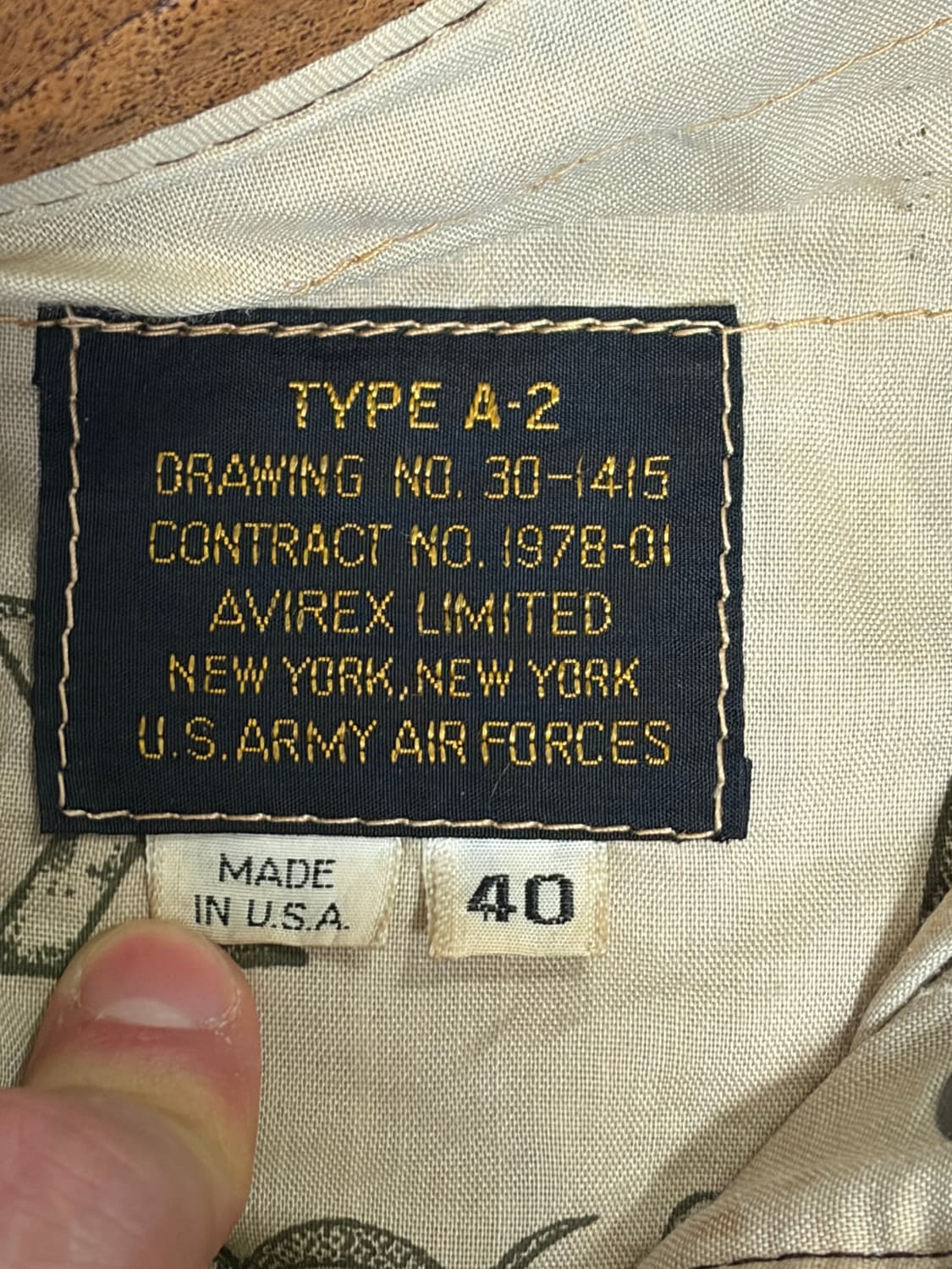 80~90S USA 아비렉스 A2 자켓  상품이미지6