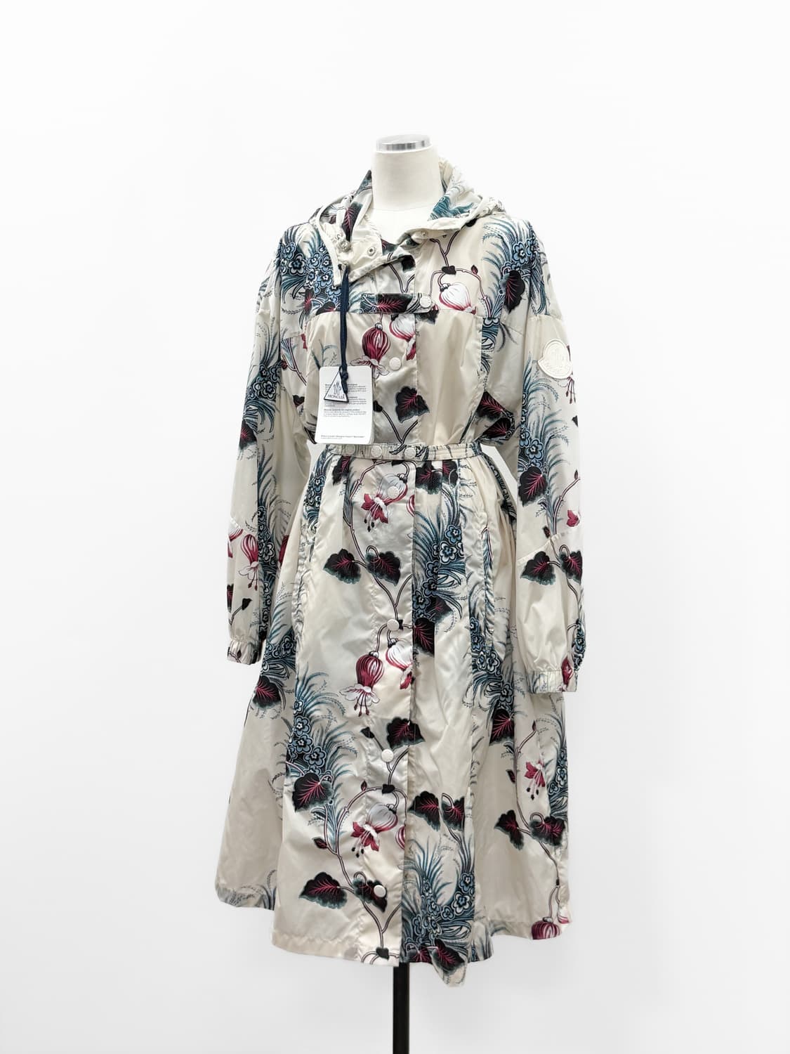 몽클레르 알파드 보태니컬 프린트 바람막이 벨티드 코트 상품이미지1