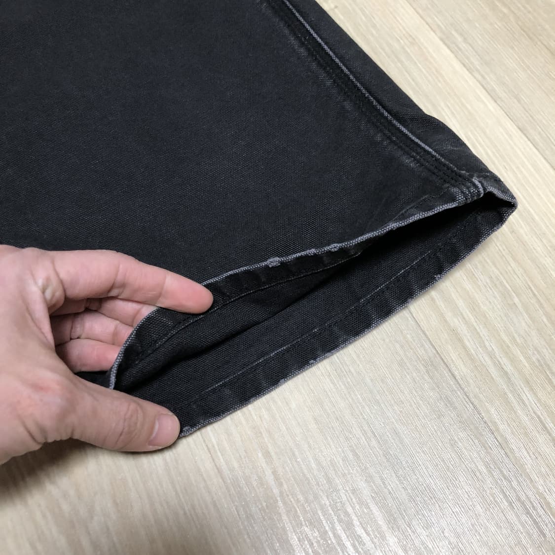 (34) 리바이스 555 릴렉스 스트레이트 캔버스 카펜터 팬츠 블랙 상품이미지2