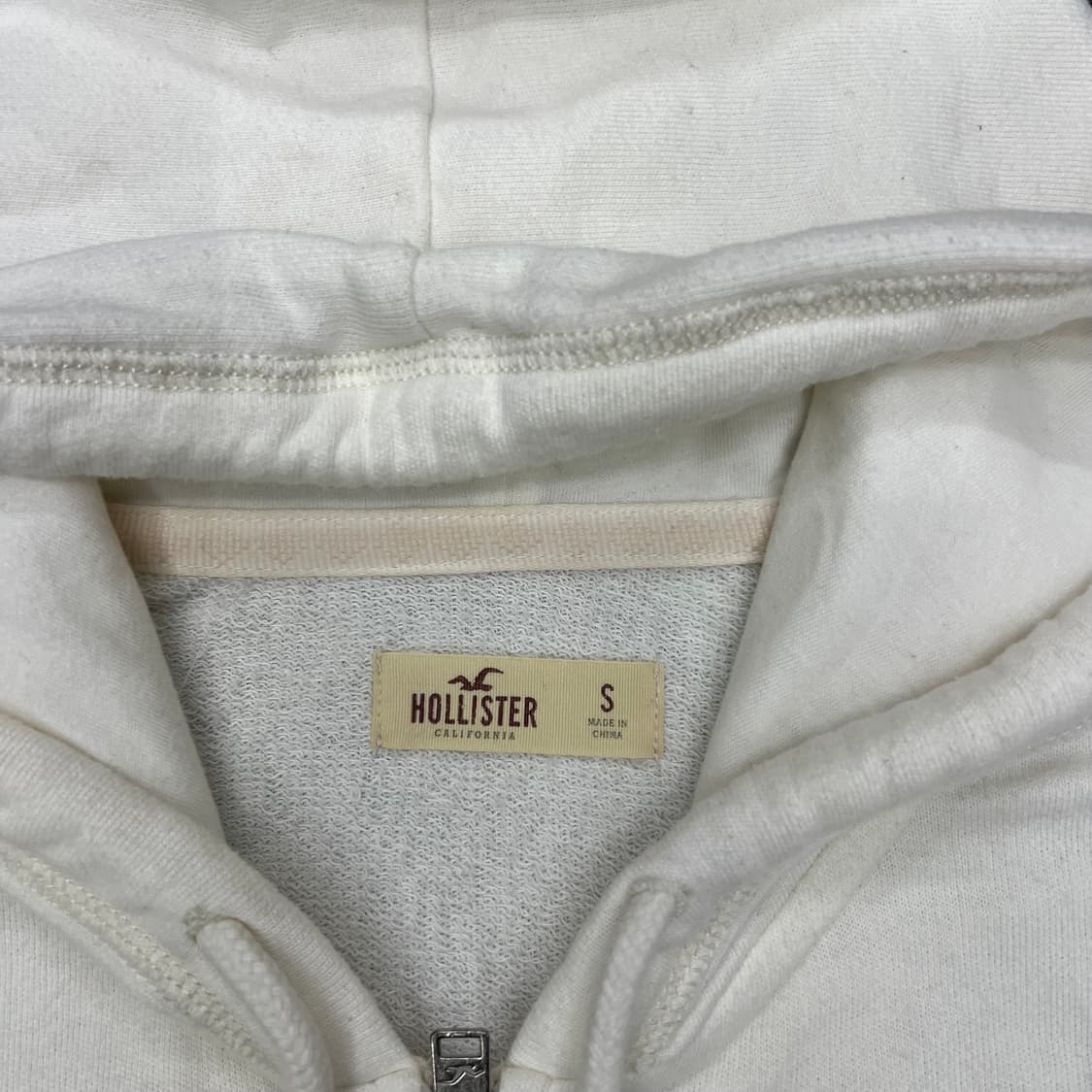 홀리스터 화이트 후드집업 상품이미지2