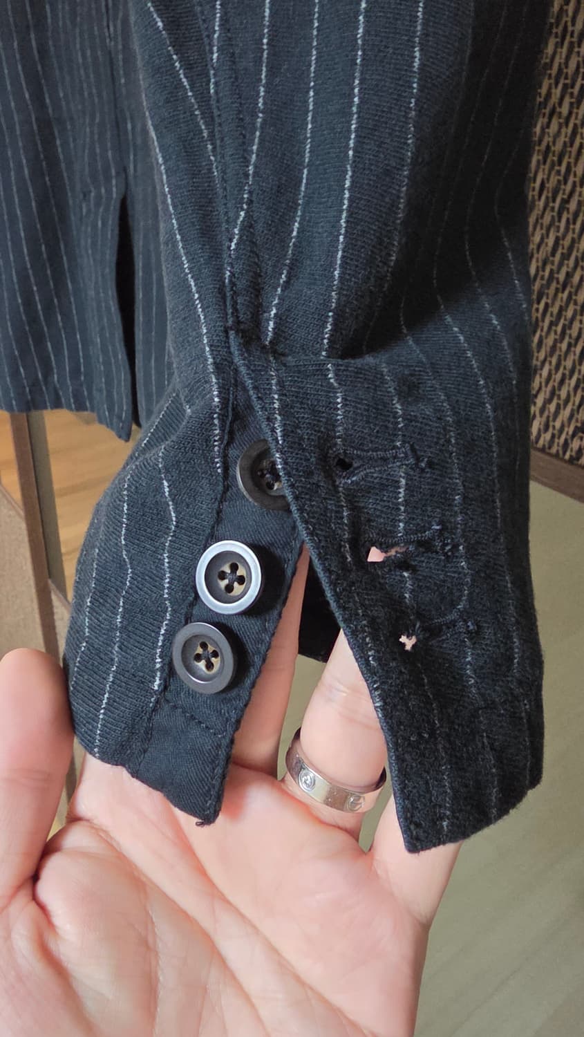 [신동품] 랄프로렌 코튼 스트라이프 블레이저 / 리얼버튼 상품이미지5