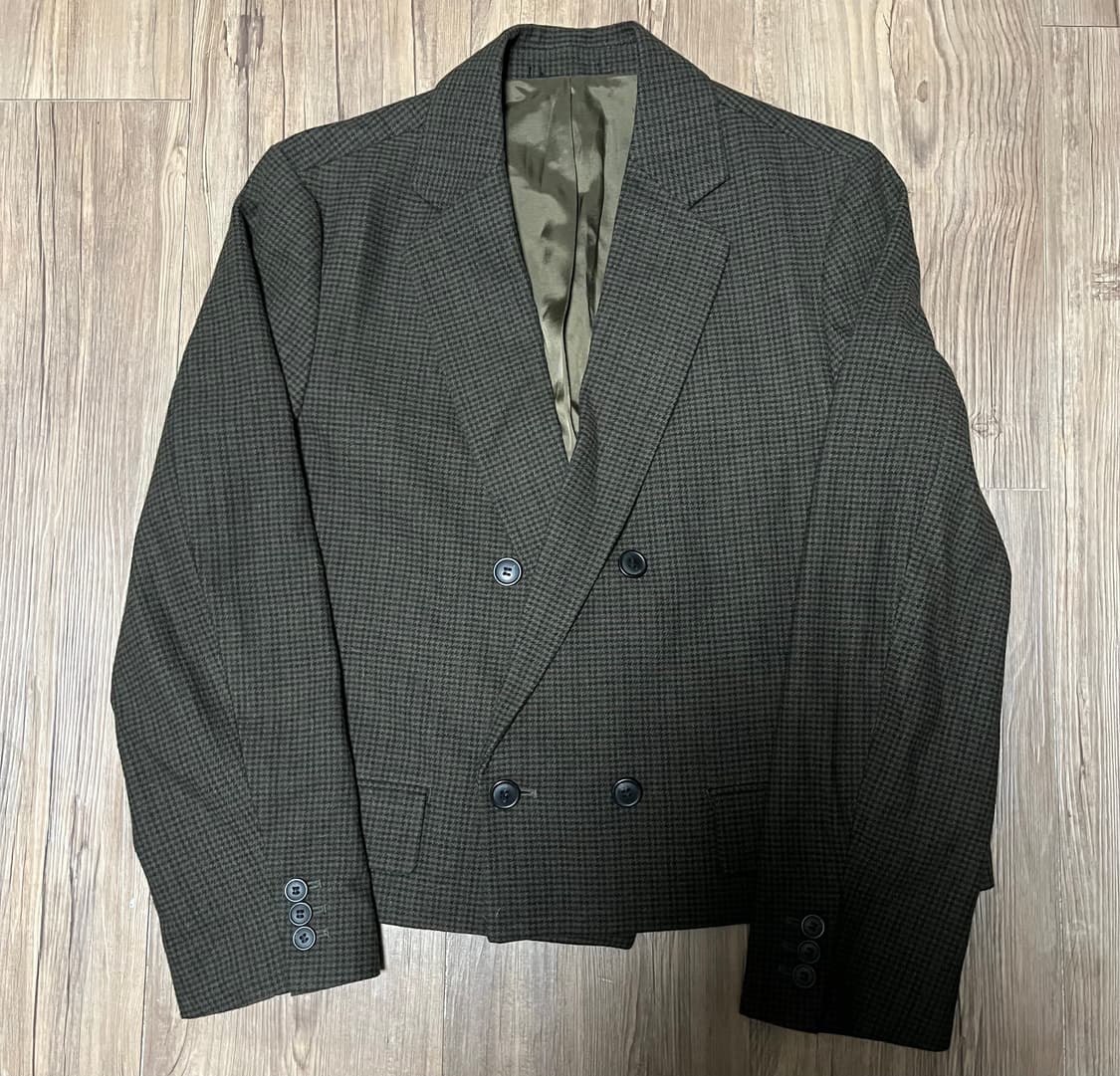 스탠다드 더블 숏카라 자켓(카키브라운) 상품이미지2