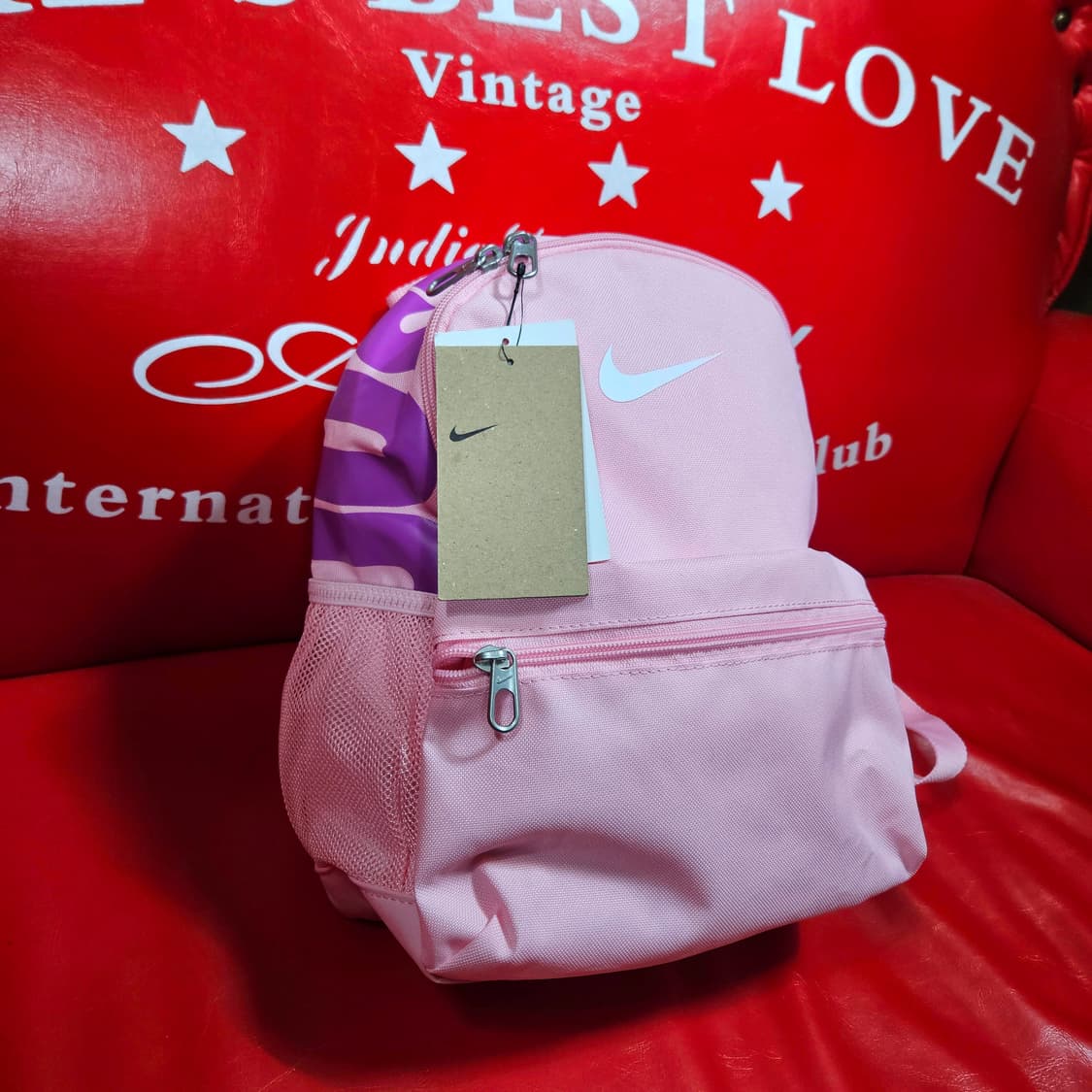 (새상품) 나이키(Nike) 핑크 미니 백팩 상품이미지1