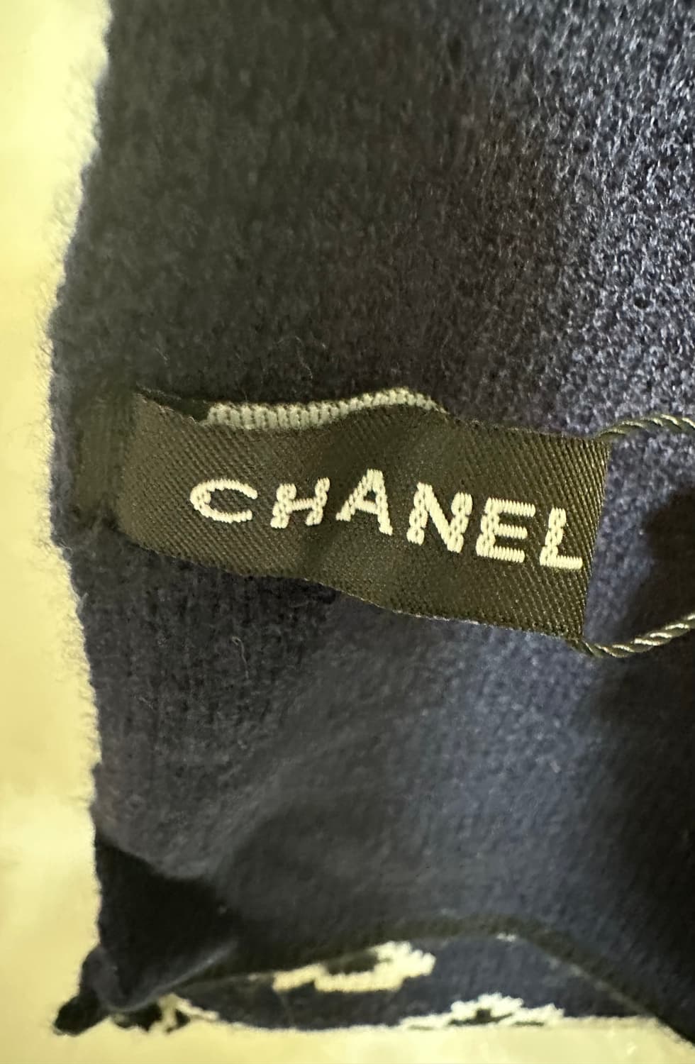 샤넬 로고 네이비 캐시미어머플러 남여공용 상품이미지5