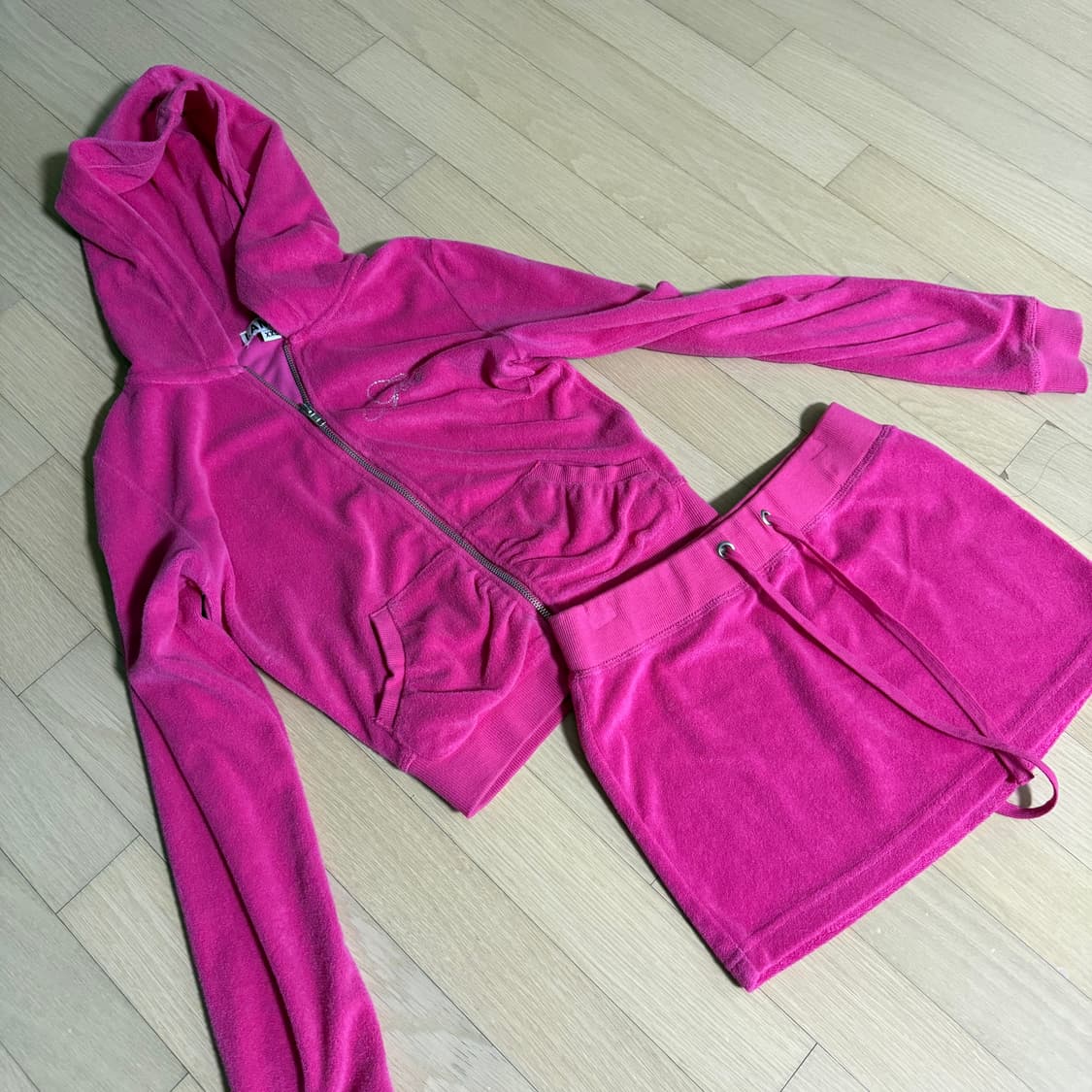 iamgia 아이엠지아 핑크 테리 셋업 xxs 상품이미지1