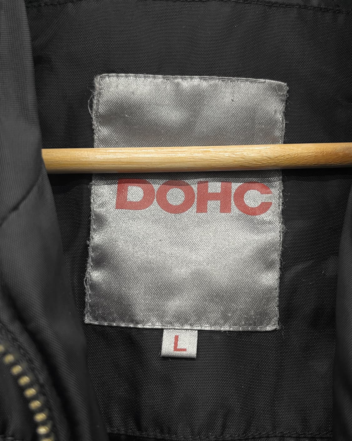 도크 DOHC 00s 나일론쉘 바이커 퀼티드 경량 패딩 자켓 블랙 상품이미지7