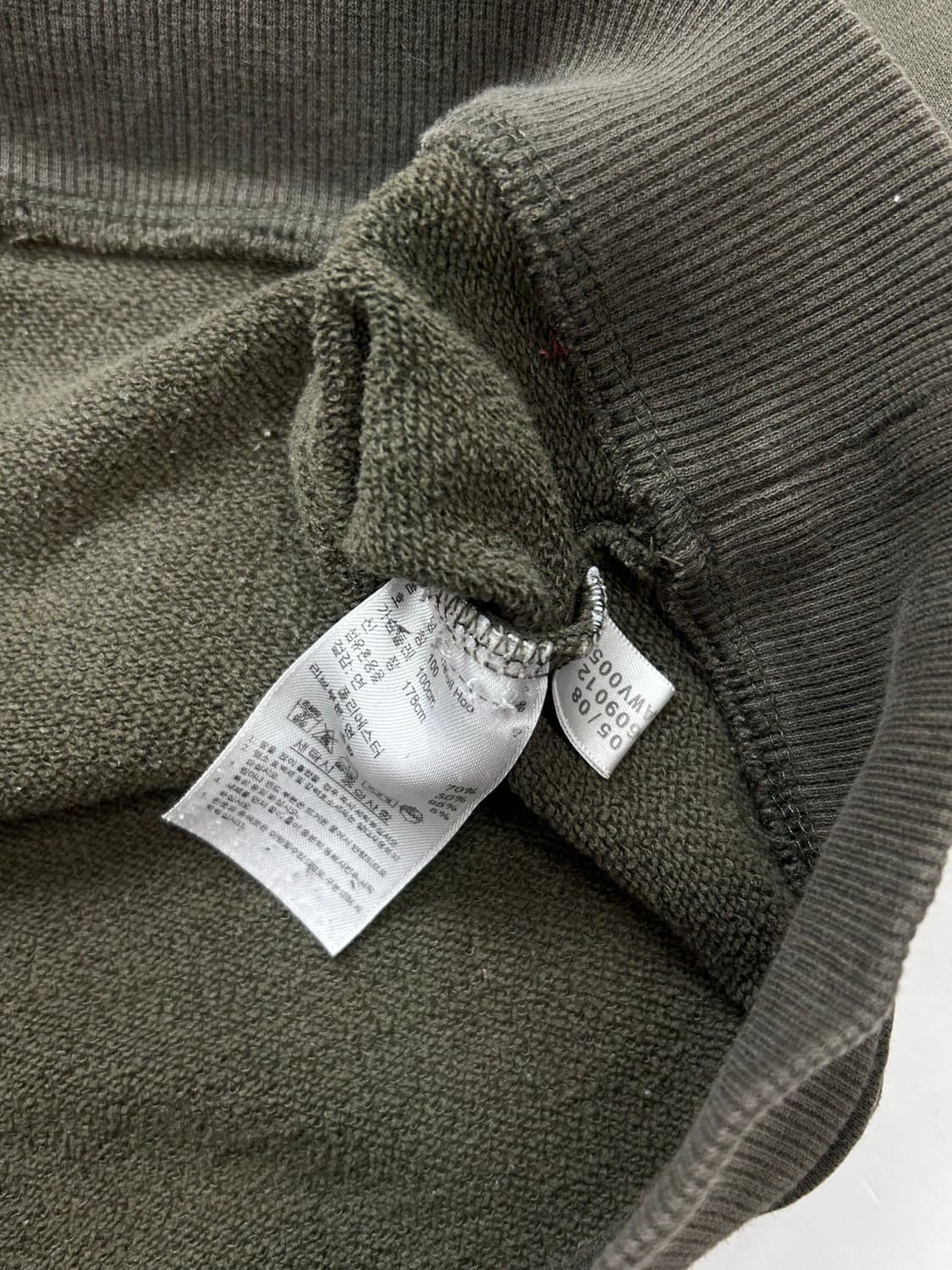 아디다스 카키 빅로고 후드티 100 상품이미지7