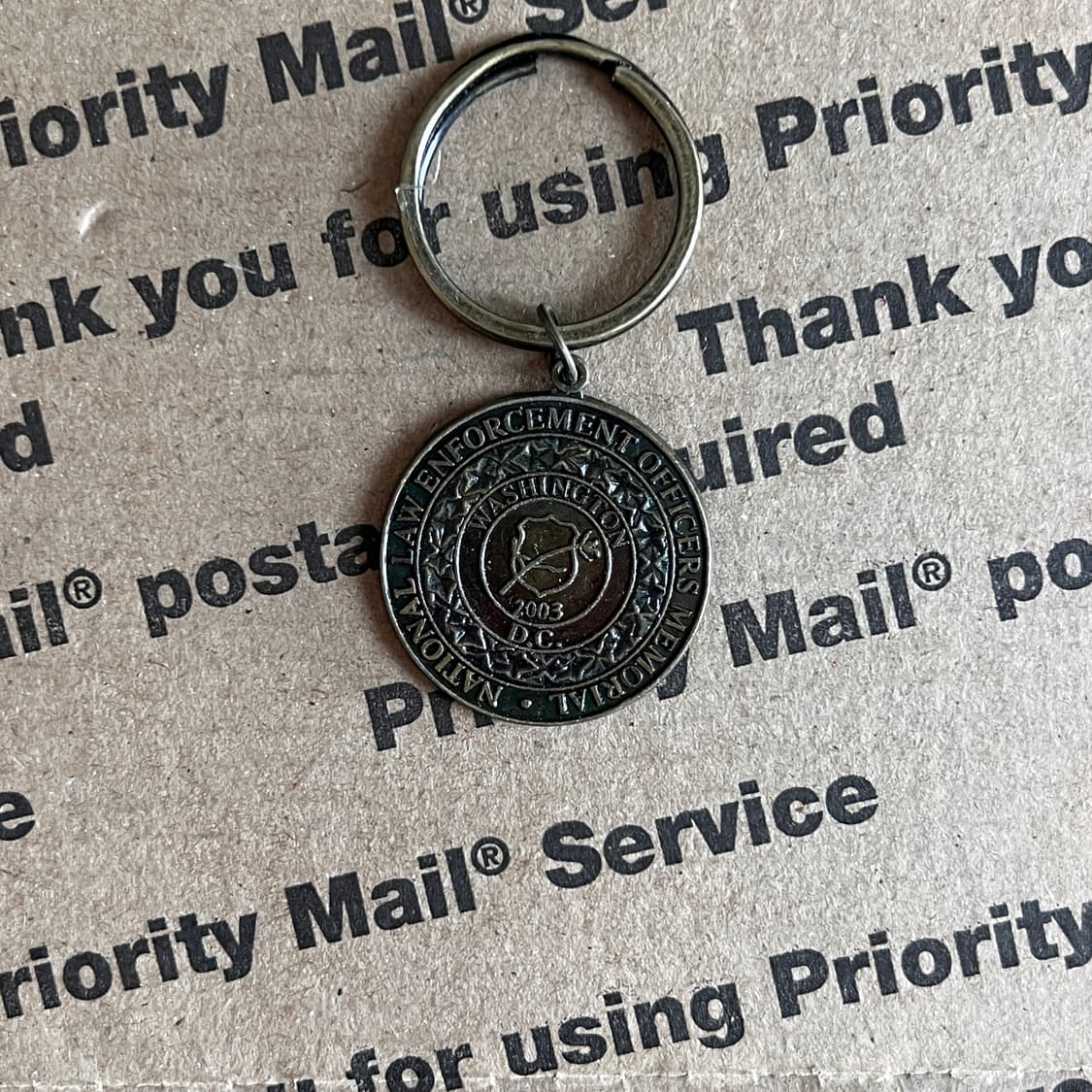 90s vtg Officers Memorial Keyring 상품이미지1