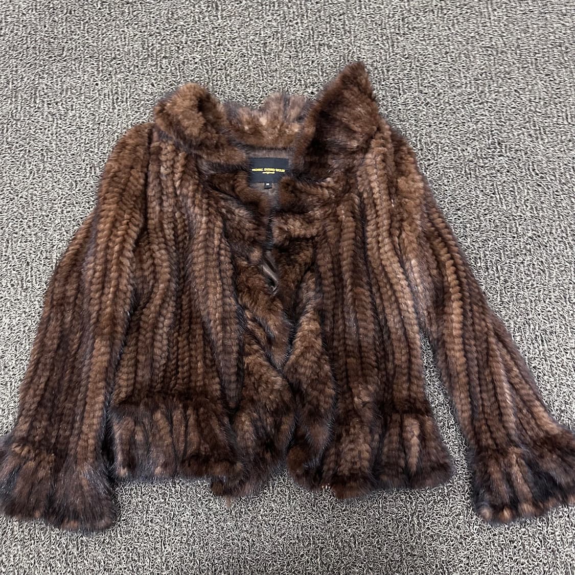 홍성완 오리지날 니팅 밍크 여성 자켓 M 상품이미지1