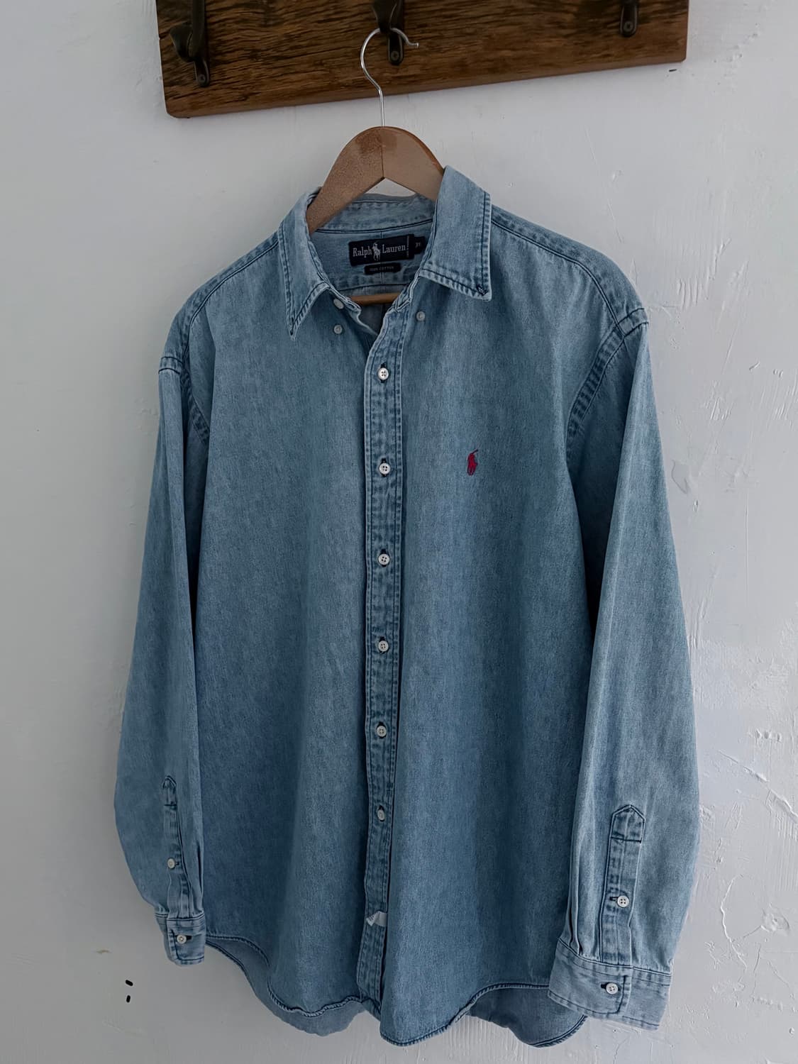 Polo 폴로 랄프로렌 90s 데님 오버사이즈 셔츠 상품이미지2