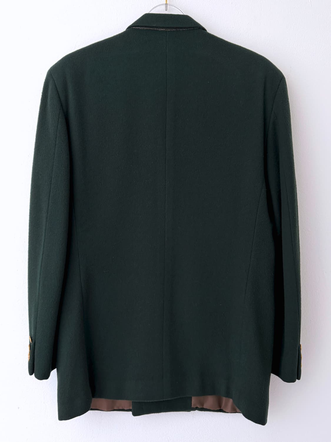 빈티지 아이비 스쿨룩 엠블럼 와펜 골드버튼 더블 자켓 상품이미지7