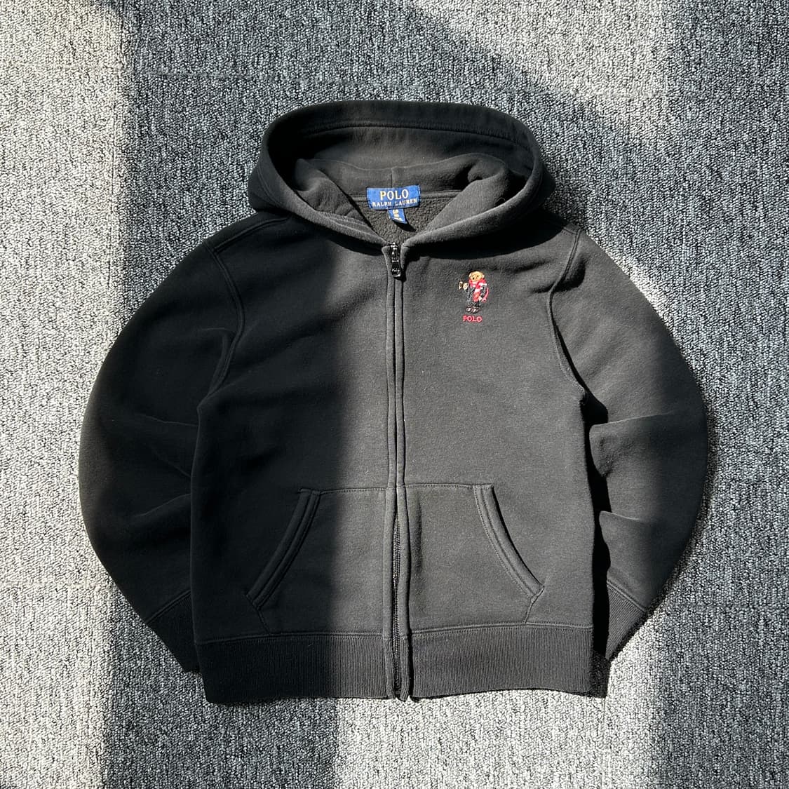 폴로 랄프로렌 베어 기모 후드집업 상품이미지1