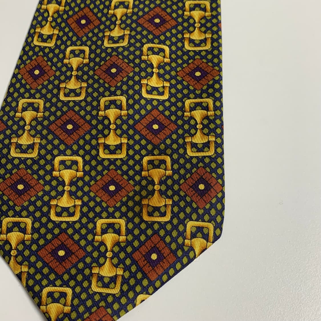 셀린느(CELINE) 기하학적패턴 명품넥타이 결혼식패션 넥타이 A등급 상품이미지10