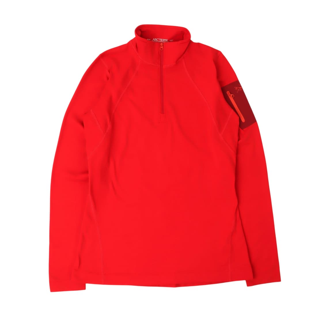 아크테릭스 우먼스 레드 씬 하프 플리스 상품이미지1