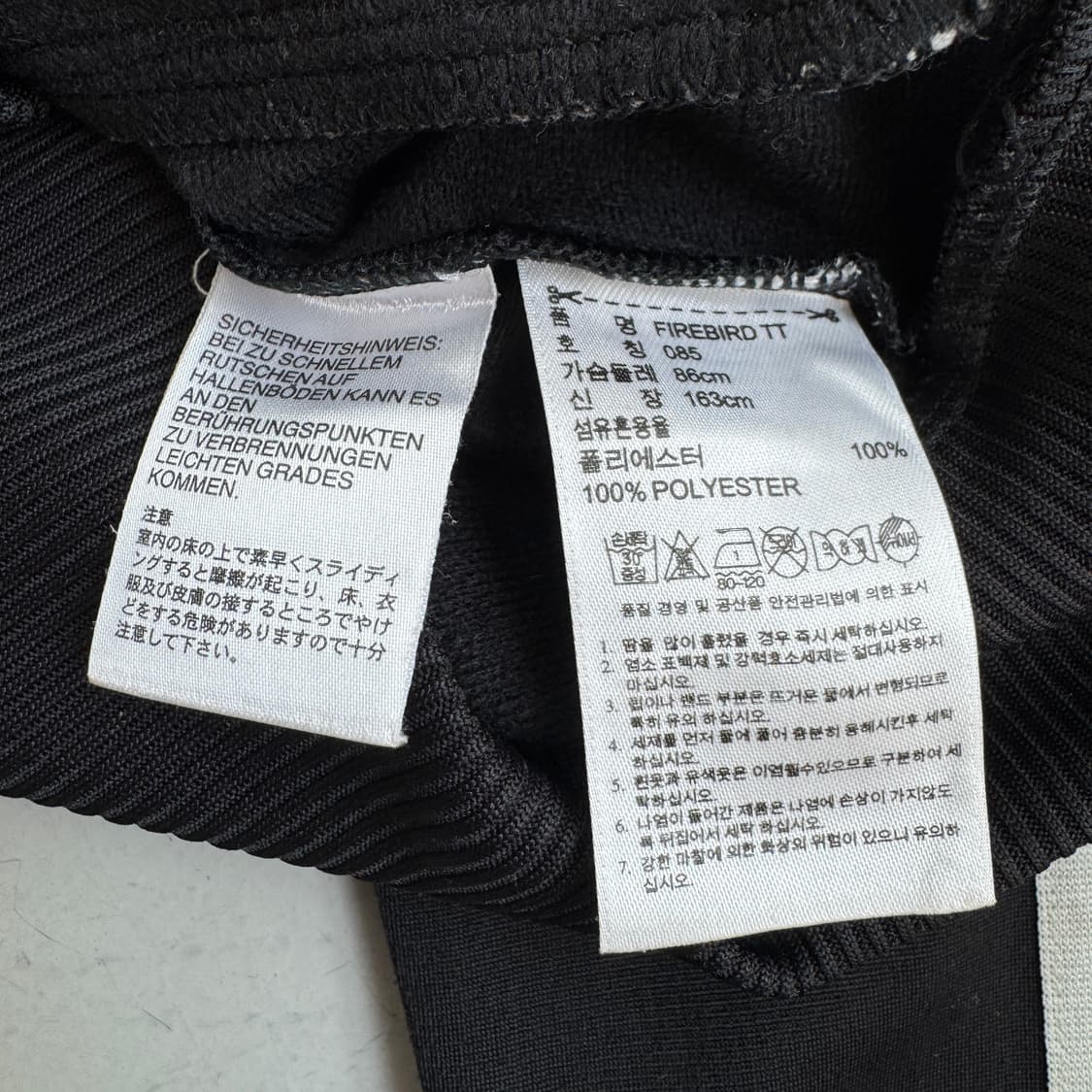 아디다스 빅로고 파이어버드 트랙탑 져지 블랙 상품이미지6
