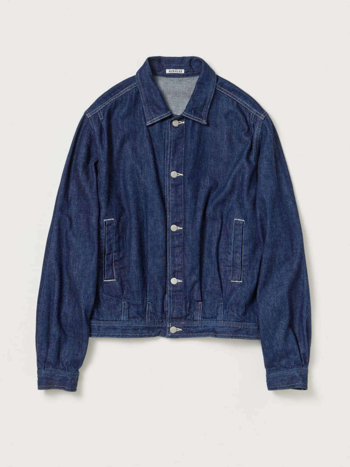 오라리 자켓 셀비지 라이트 데님 블루종 상품이미지1