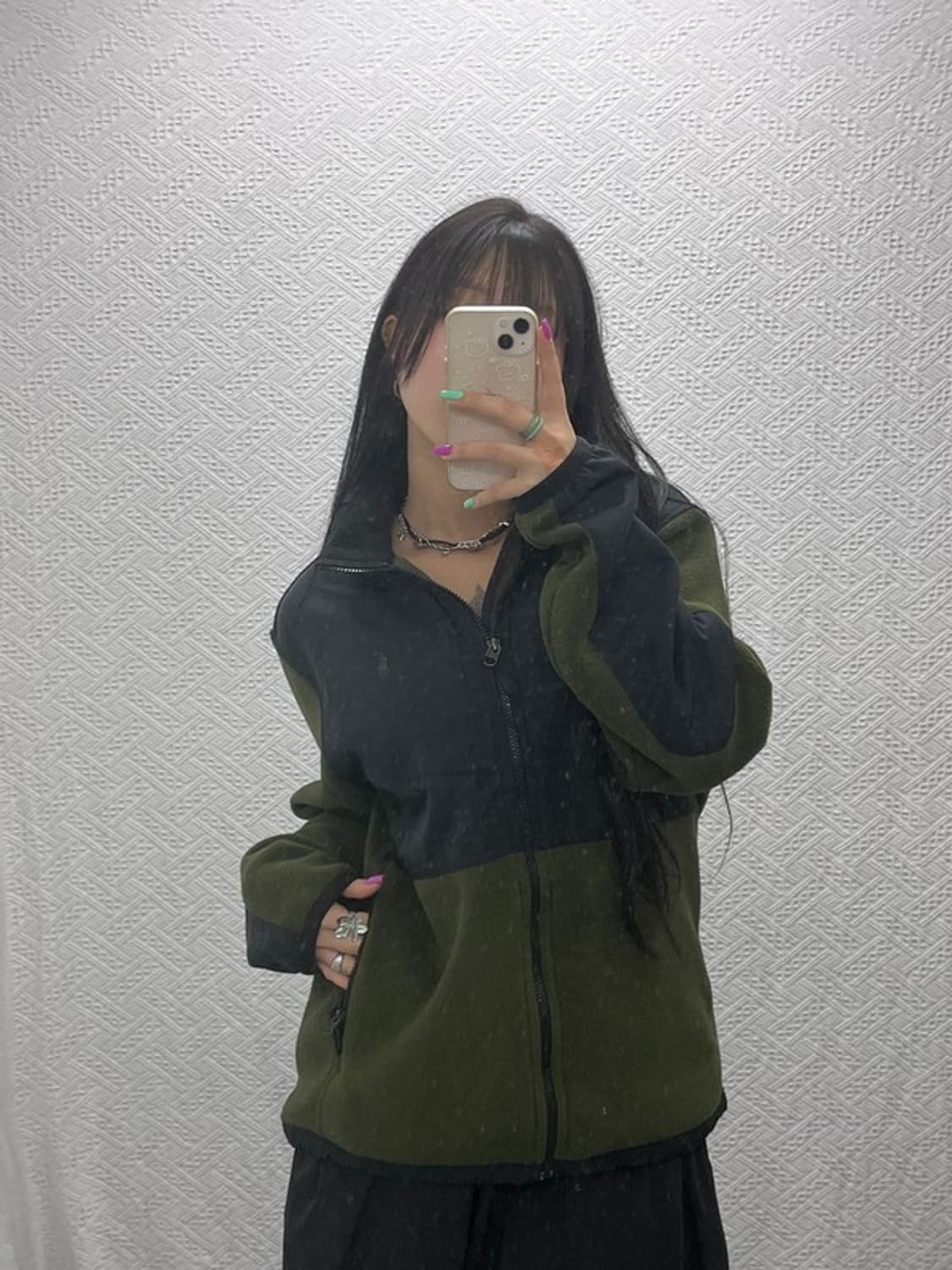 폴로 랄프로렌 폴라텍 레트로 말차 딥카키 배색 후리스 M C07288 상품이미지2