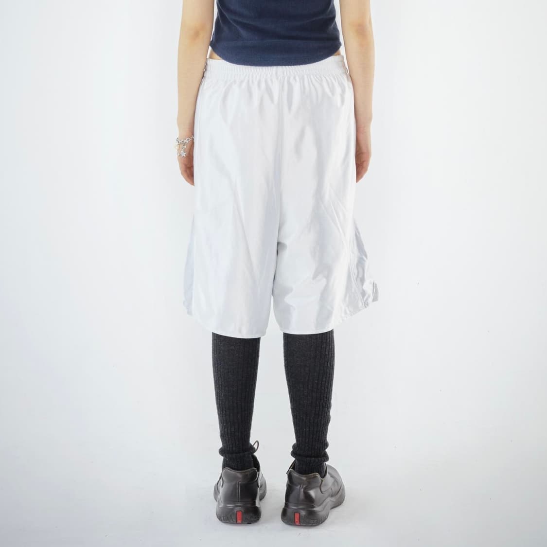 coyseio 코이세이오 샤이닝 트리콧 쇼츠 화이트 상품이미지3