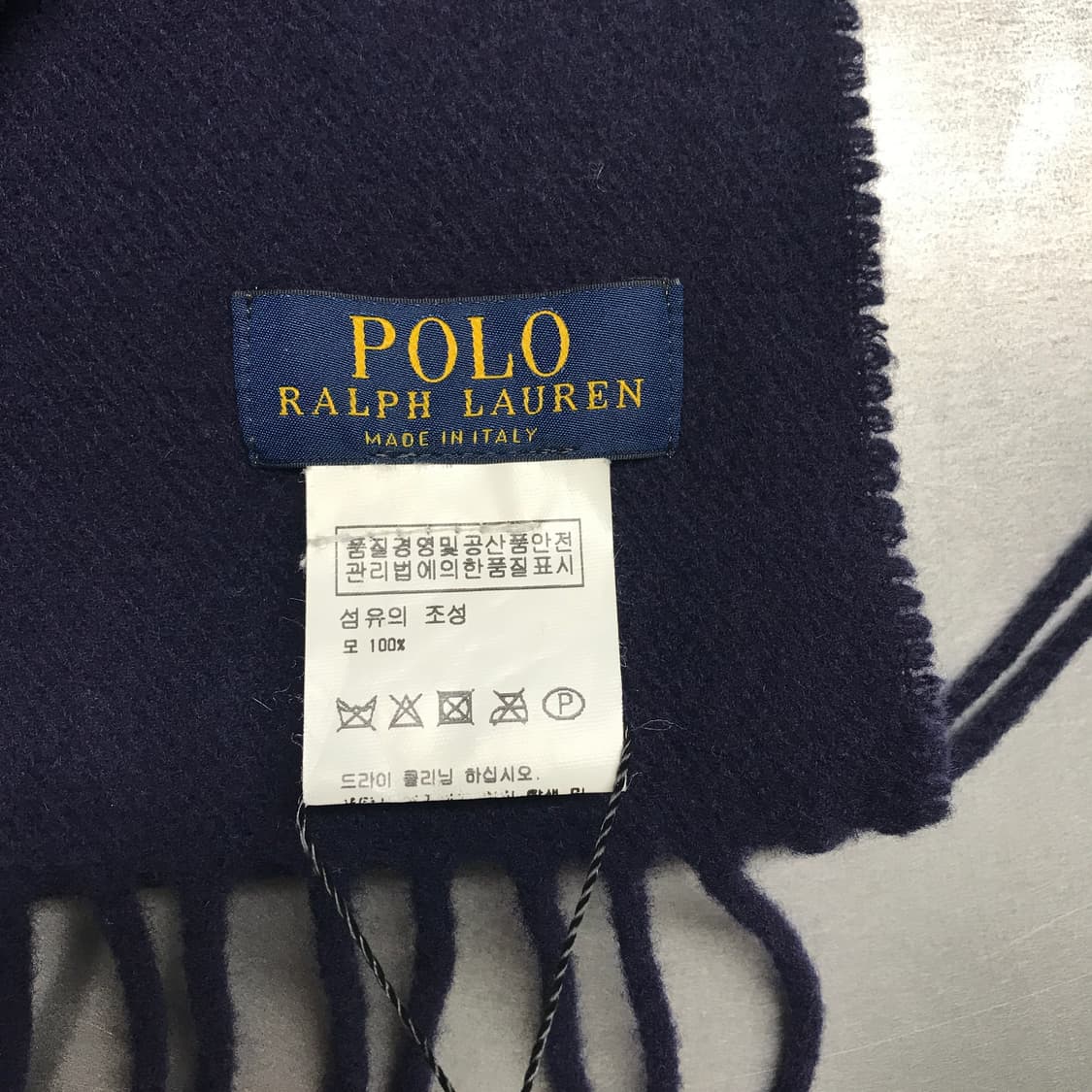 폴로 랄프로렌 머플러 네이비 상품이미지5