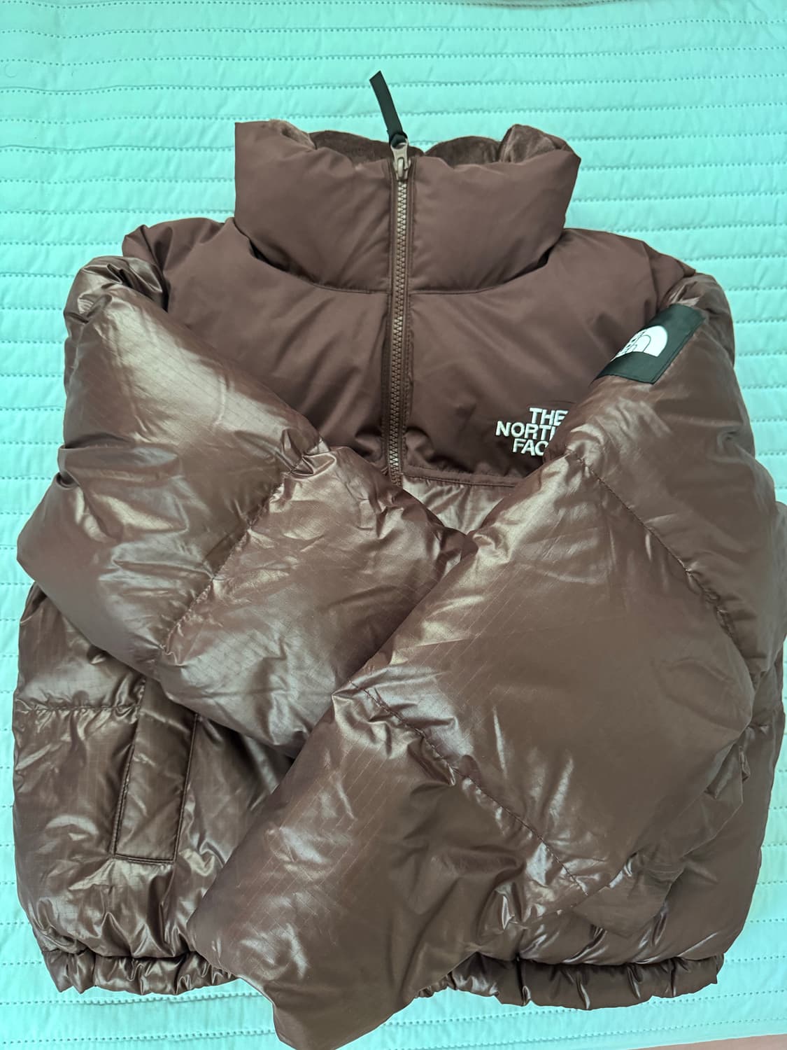 노스페이스 눕시 다운 자켓 코코아 브라운 S 상품이미지2