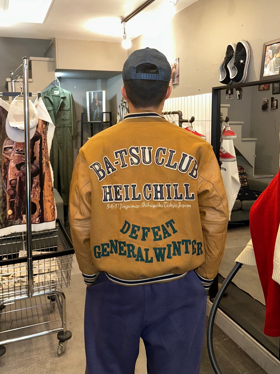 90‘s Ba-Tsu club patch varsity jacket 상품이미지1