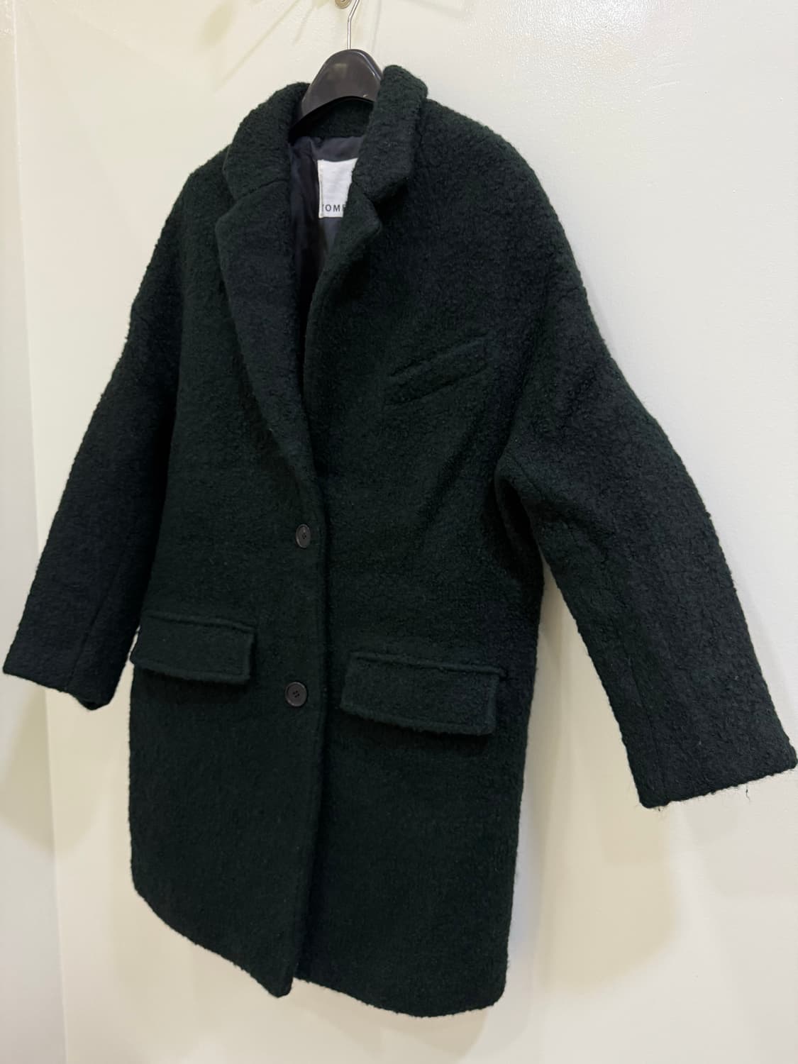 톰보이 딥그린 모직 코트 정품 상품이미지2