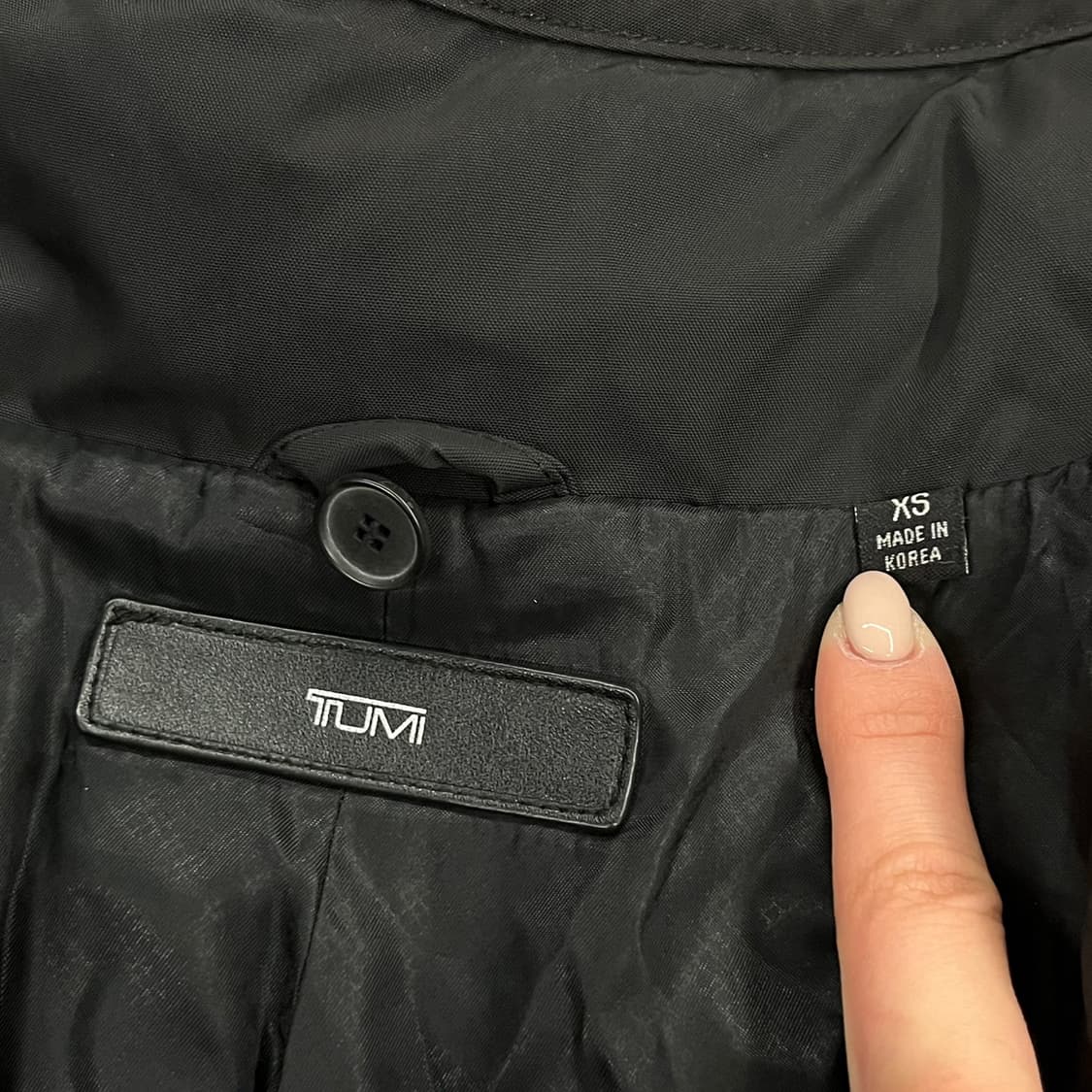 [정품/XS] 투미 블랙 야상 점퍼 스타일 자켓 b15 상품이미지6