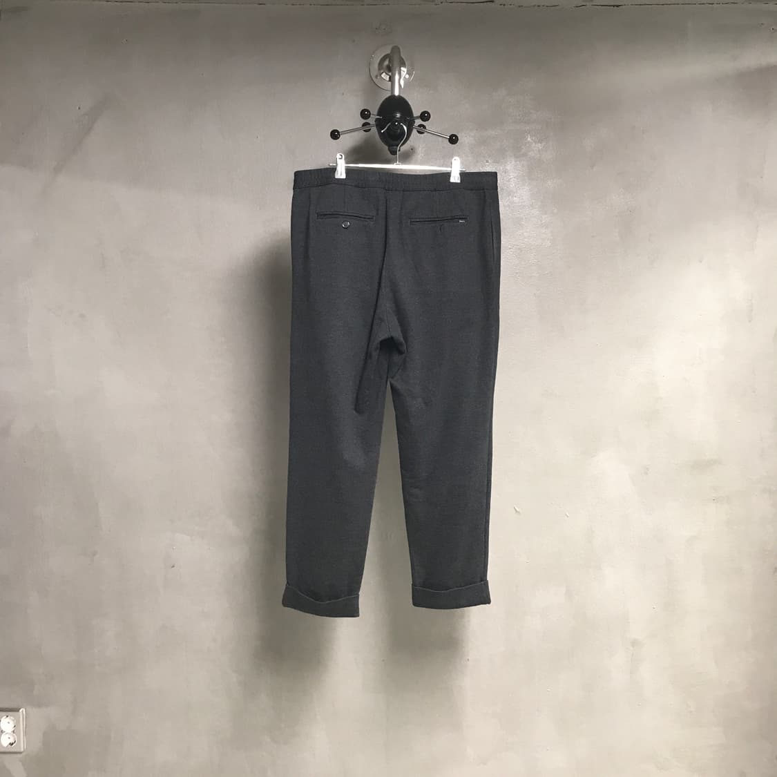 폴로 랄프로렌 헤링본 투턱 울 슬랙스 L 상품이미지5