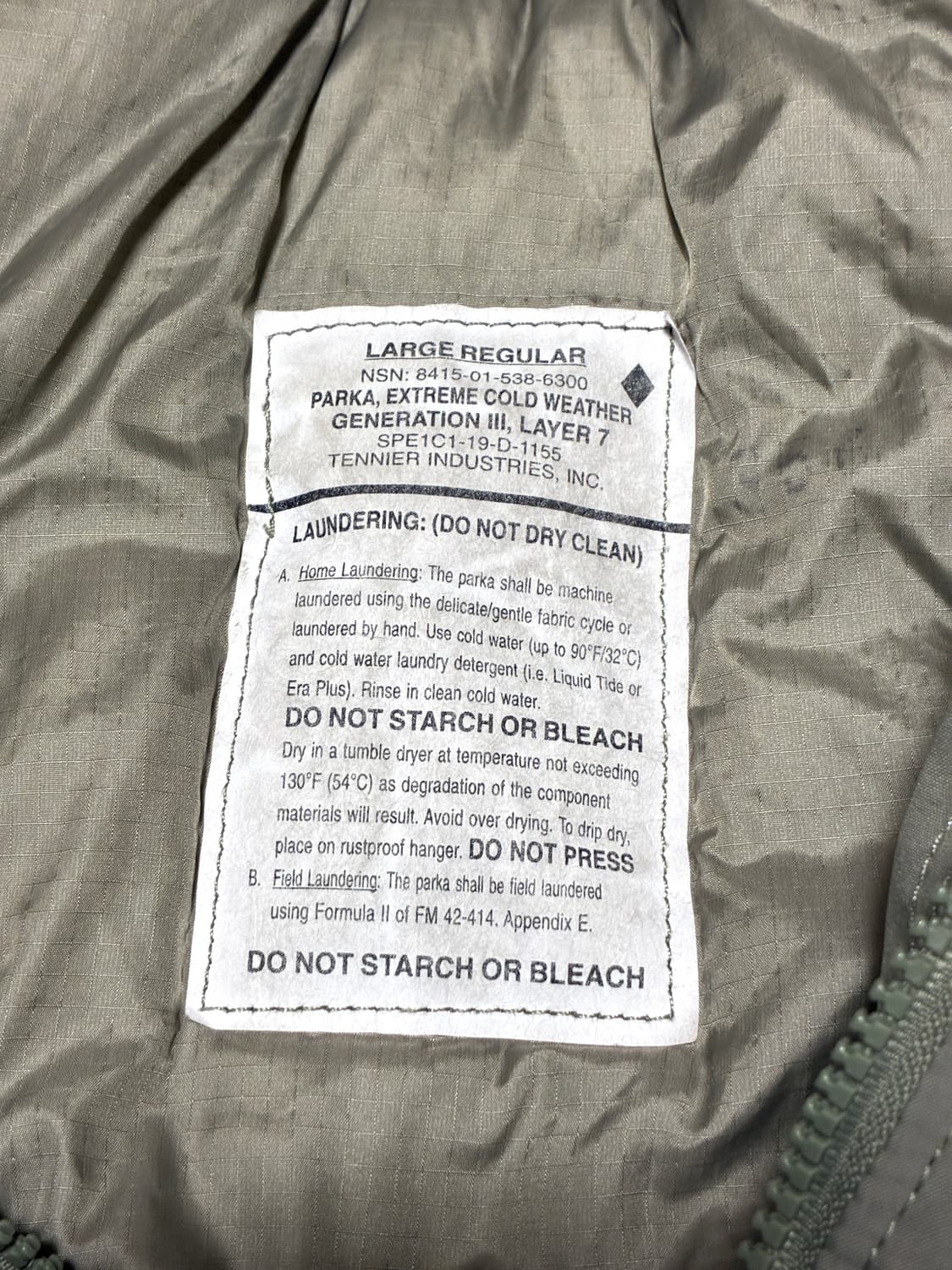 미군 프리마로프트 패딩/ (105-110) 상품이미지6