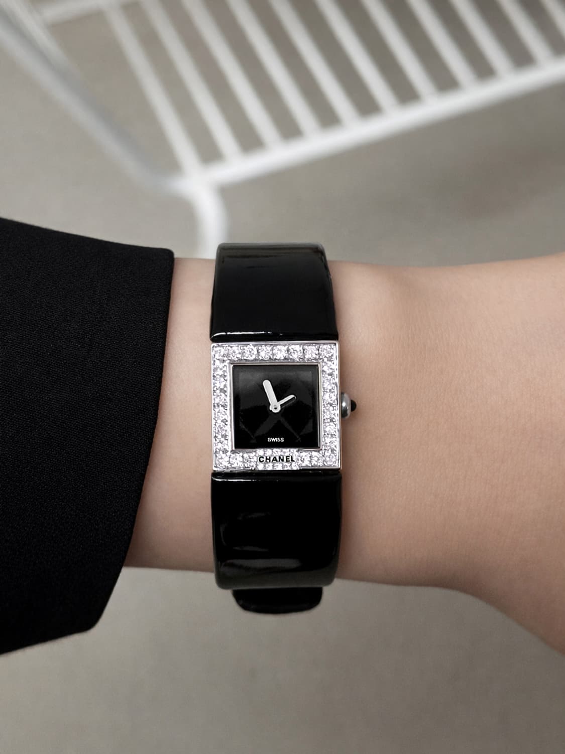 정품 샤넬 여자 다이아몬드 가죽 시계 신품 민트급 상품이미지4