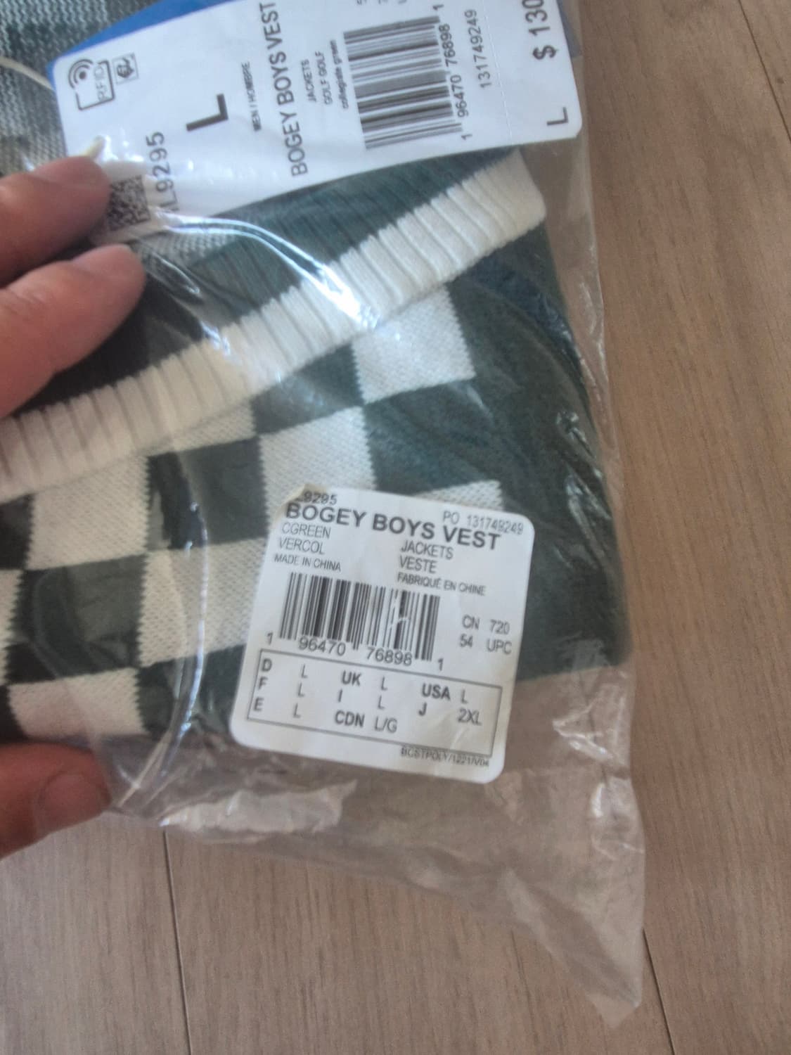 [새상품/2XL] 아디다스 x 보기보이즈 골프 브이넥니트 상품이미지5